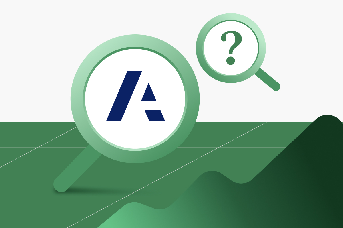 Vena and Anaplan logos, centered on a financial chart with an Excel grid in the background.