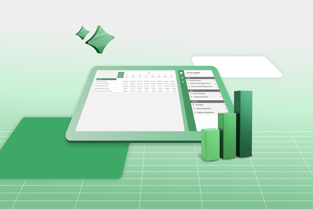 A tablet displaying a graph on a green background, illustrating data trends and analysis.