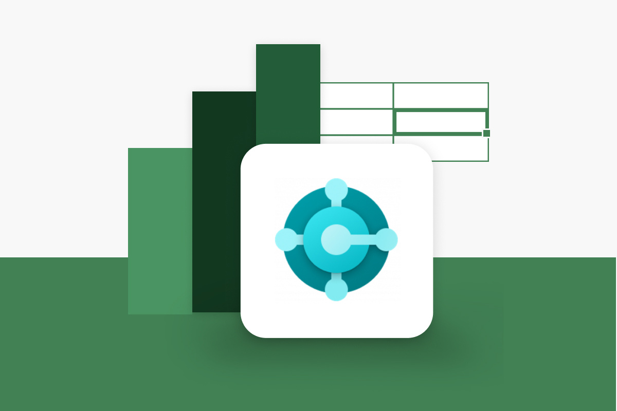 Microsoft Dynamics Business Central logo icon with spreadsheet and bar chart illustration