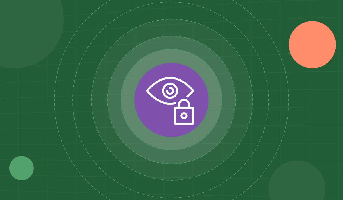A Vena graphic with an eye and lock icon in the center.