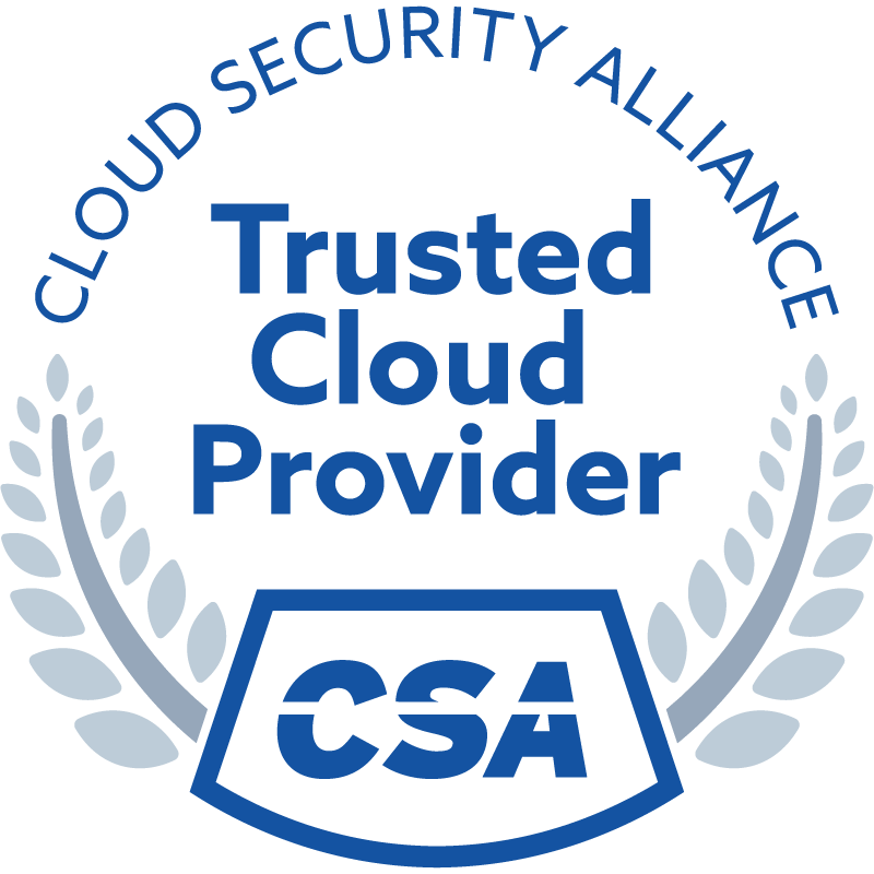 Cloud Security Alliance Trusted Cloud Provider badge