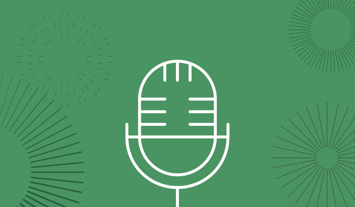 Graphic image of a microphone
