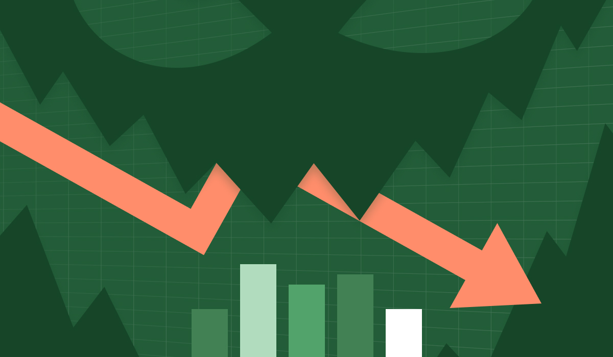 Image of financial reporting dashboard with menacing eyes in the background.