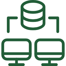 Icon of data sharing