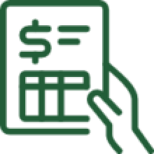 Icon of a financial document