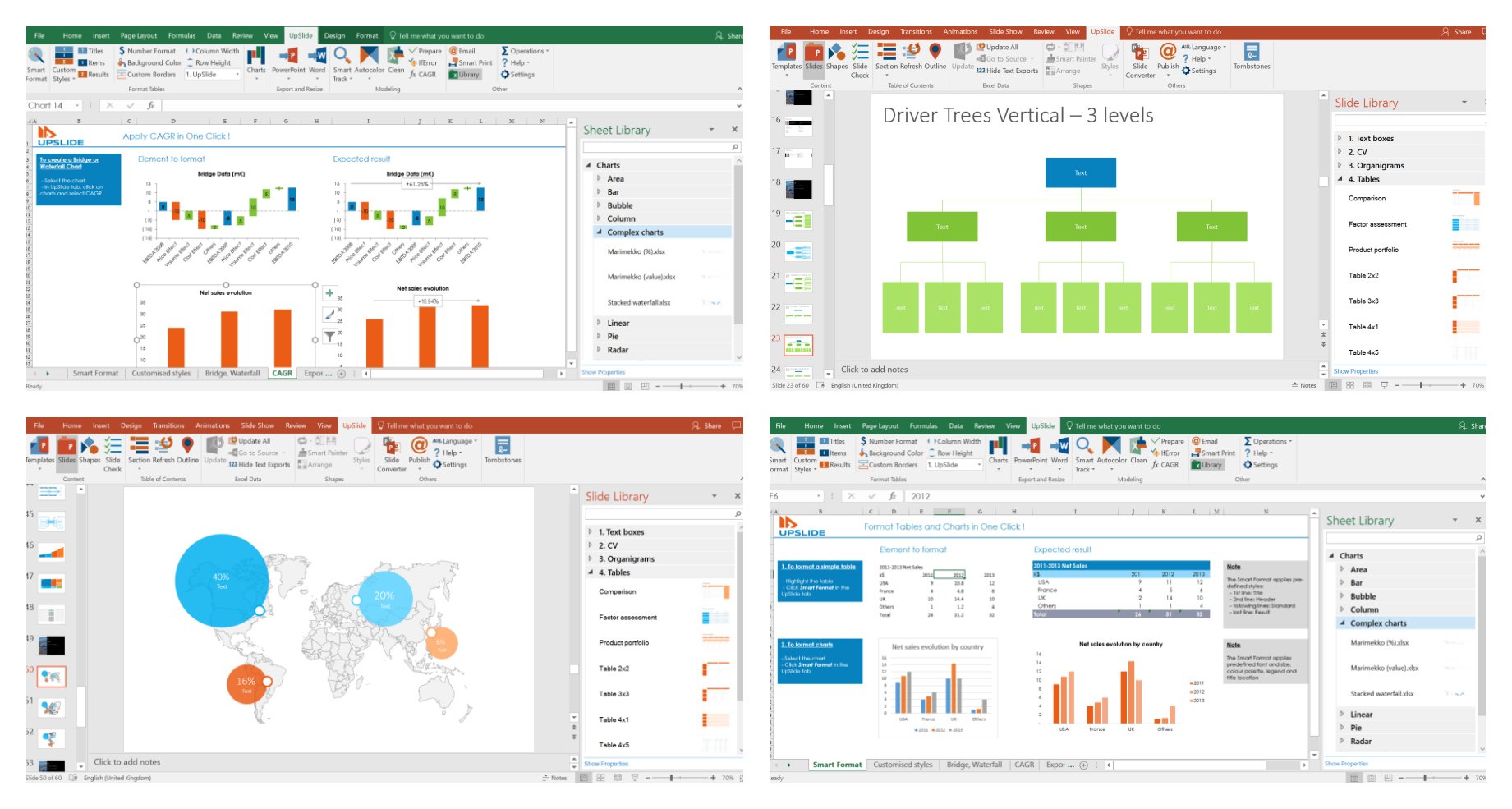 Upslide: professional report templates