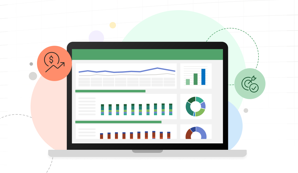 Digital image of a SaaS metrics dashboard