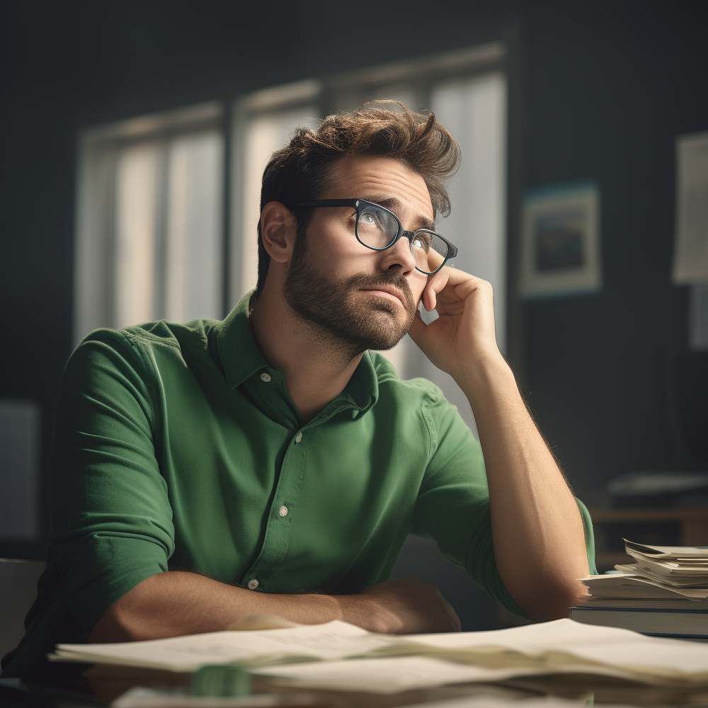 Photo of man thinking about stress testing